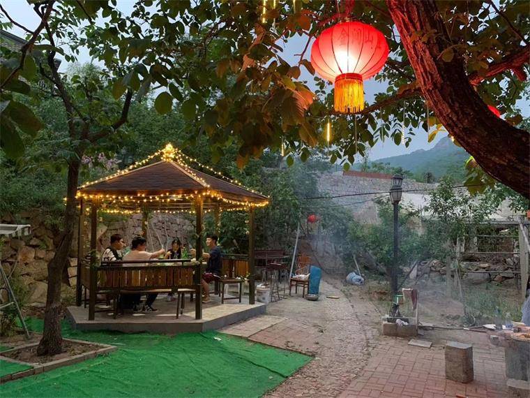 天津蓟县盘山金润山庄农家院,免费游览莲花峰,山庄吃住才150!